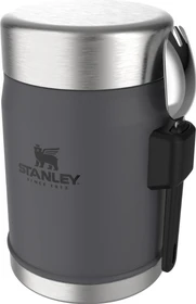 Stanley Classic Legendary Food Jar + Spork Isolier-Speisegefäß 400ml charcoal