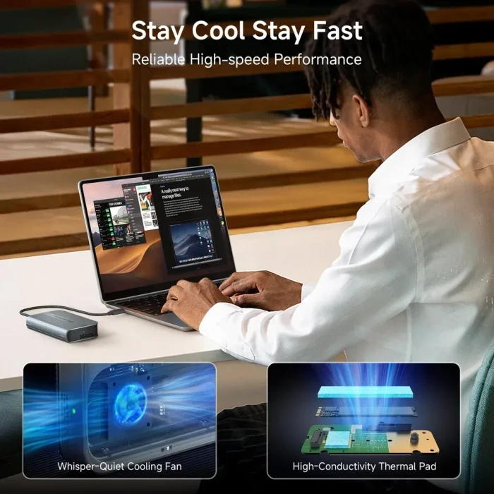 Cable Matters Foldable NVMe SSD Enclosure, M.2, USB4