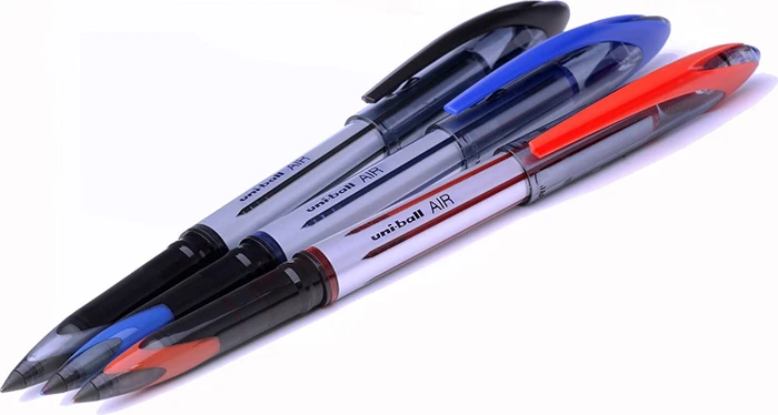 Uni-Ball AIR Medium UBA-188-L Tintenroller (Mine) rot/silber, 12er-Pack