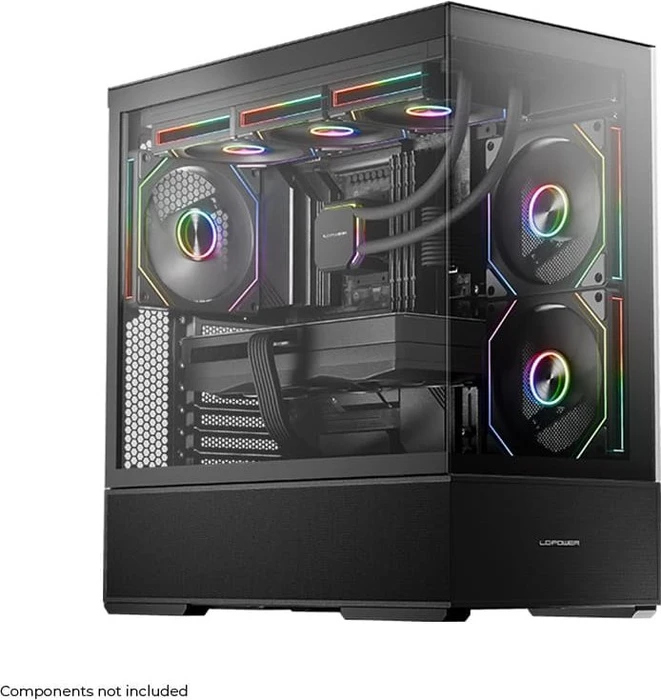LC-Power Gaming 812B Onyx Vision, schwarz, Glasfenster