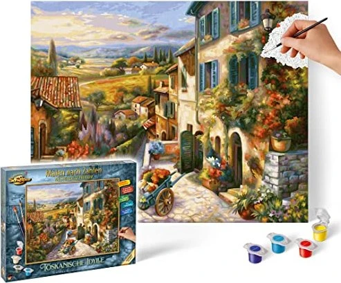 Schipper Arts & Crafts Malen nach Zahlen Toskanische Idylle