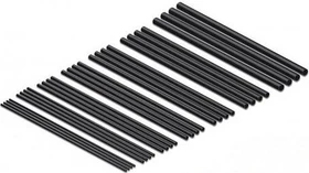 DeLOCK Schrumpfschlauch Sortiment, 100mm, schwarz, 28 Stück