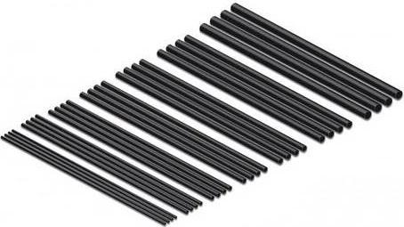 DeLOCK Schrumpfschlauch Sortiment, 100mm, schwarz, 28 Stück