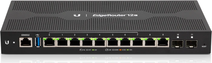 Ubiquiti EdgeRouter 12P Desktop Gigabit Router, 10x RJ-45, 2x SFP, passiv PoE