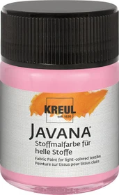 Kreul Javana Stoffmalfarbe für helle Stoffe, leuchtrosa, 50ml