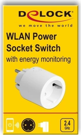 DeLOCK WLAN Steckdosen Schalter MQTT mit Energieüberwachung, Smart-Steckdose