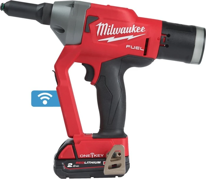 Milwaukee M12 ONEFPRT-202X Fuel Akku-Blindniet-Setzgerät inkl. Koffer + Akku 2.0Ah