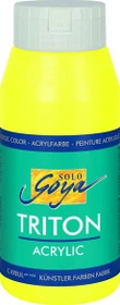 Kreul Solo Goya Triton Acrylic Acrylfarbe, fluoreszierend gelb, 750ml