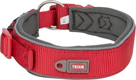 Trixie Premium Halsband, extra breit, L-XL, Rot/Grafit