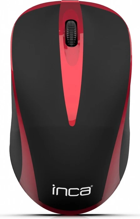 Inca IWM-221RSK Wireless Mouse schwarz/rot, USB
