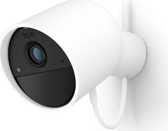 Philips Hue Secure 2K Kamera, kabelgebunden, weiß
