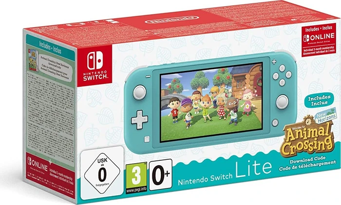 Nintendo Switch Lite - Animal Crossing: New Horizons Bundle türkis
