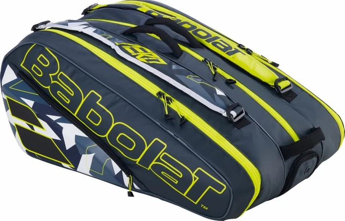 Babolat RH12 Pure Aero Tennistasche grau/gelb/weiß