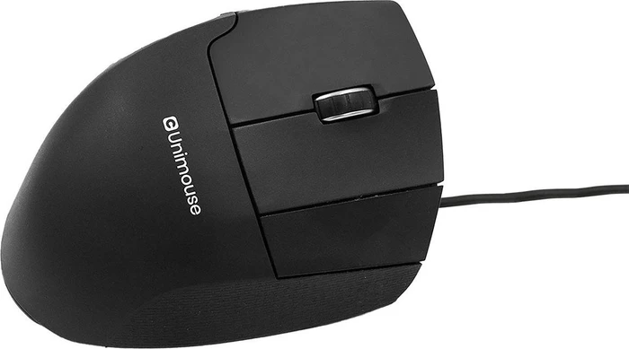 Contour Design UniMouse Vertikale Maus, schwarz matt, Rechtshänder, USB