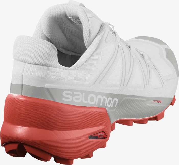 Salomon Speedcross 5 white/cherry tomato (Herren)