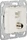 Gira Einsatz Modular Jack RJ45 Cat.6A 10 Gbit-Ethernet und SAT-F-Buchse Kupplung, SAT-F, Schneidklemme, Modular Jack, reinweiß glänzend (5697 03)