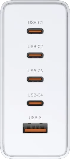 D-Link GaN Ladegerät, 4x USB-C, 1x USB-A, 4x USB-C + 1x USB-A, 240W, weiß