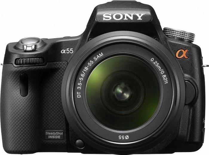 Sony Alpha 55 mit Objektiv 18-55mm 3.5-5.6 DT SAM