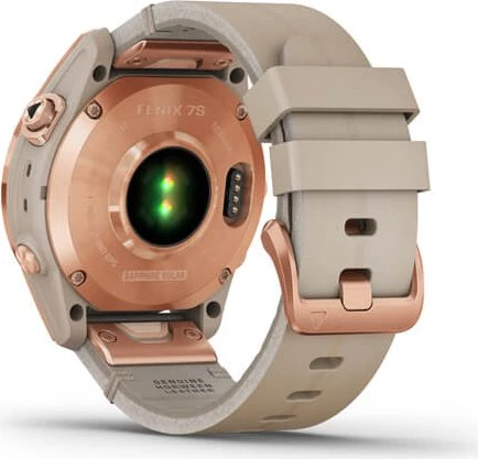 Garmin Fenix 7S Sapphire Solar rose gold titanium/limestone