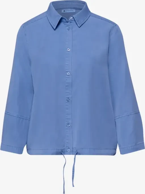 Street One Hemdbluse im Washed-Look Hemd langarm bonnet blue (Damen)