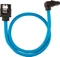 Corsair Premium Sleeved SATA 6Gb/s Kabel blau 0.3m, gewinkelt Vorschaubild