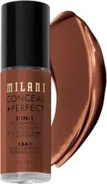 Milani Conceal + Perfect 2-in-1 Foundation + Concealer 13A1 cool espresso, 30ml