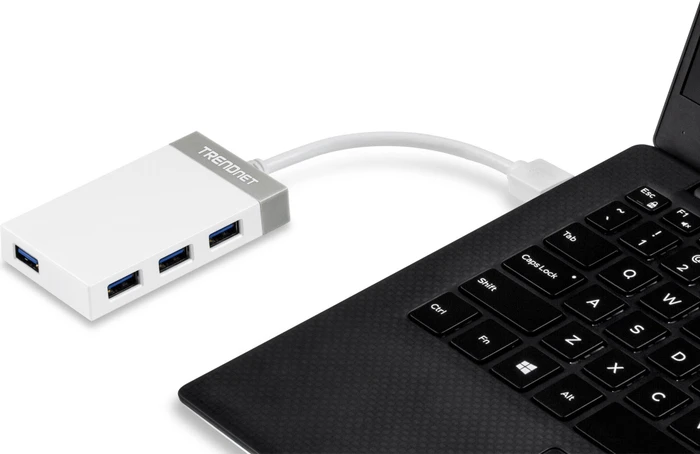 TRENDnet USB-Hub, 4x USB-A 3.0, USB-C 3.0 [Stecker]