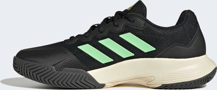 adidas Gamecourt 2.0 core black/beam green/beam yellow (Herren)
