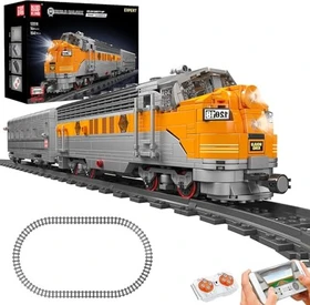 Mould King Wordl Railway USA EMD F7 WP Diesel Locomotive