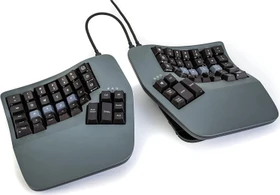 Kinesis Advantage 360 Split Mechanical Keyboard, grau/schwarz, Gateron BROWN, USB, US (KB360-GBR)