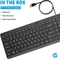 HP 150 kabelgebundene Tastatur, schwarz, USB, DE Vorschaubild