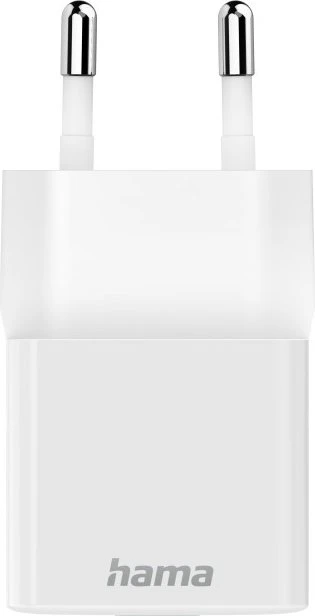 Hama Schnellladegerät USB-C PD/Qualcomm Mini-Ladegerät 20W weiß