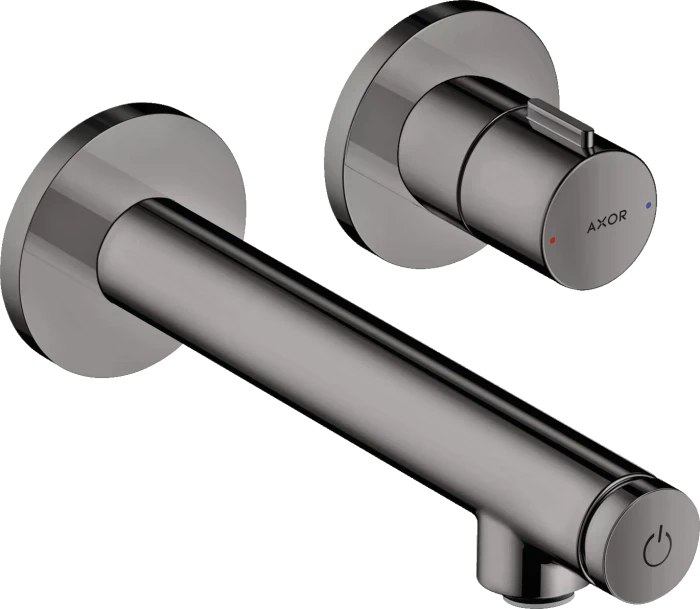 Hansgrohe Axor Uno Unterputz für Wandmontage Select mit Auslauf 158mm polished black chrome