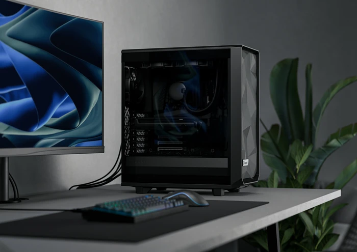 Fractal Design Meshify 2 Compact Lite Black TG Light Tint, Glasfenster
