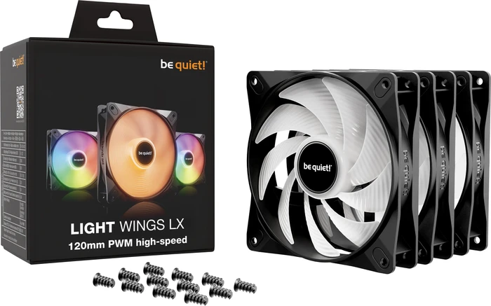 be quiet! Light Wings LX PWM High-Speed, 120mm, 3er-Pack