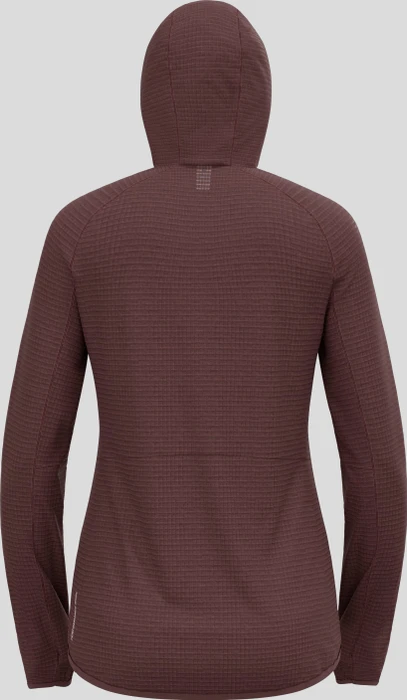 Odlo Ascent Midlayer Hooded Zip Funktionsjacke fudge (Damen)