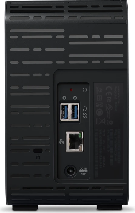 Western Digital My Cloud EX2 Ultra 4TB, 1GB RAM, 1x RJ-45 1000Base-T, 2x USB-A 3.0