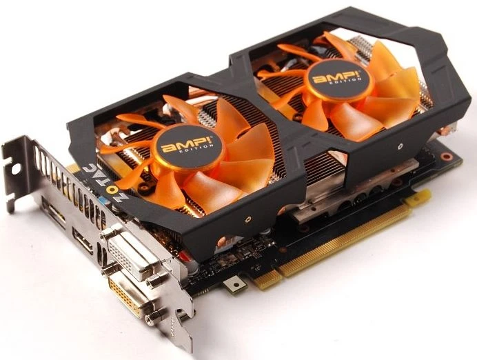 Zotac GeForce GTX 760 AMP!, 2GB GDDR5, 2x DVI, HDMI, DP