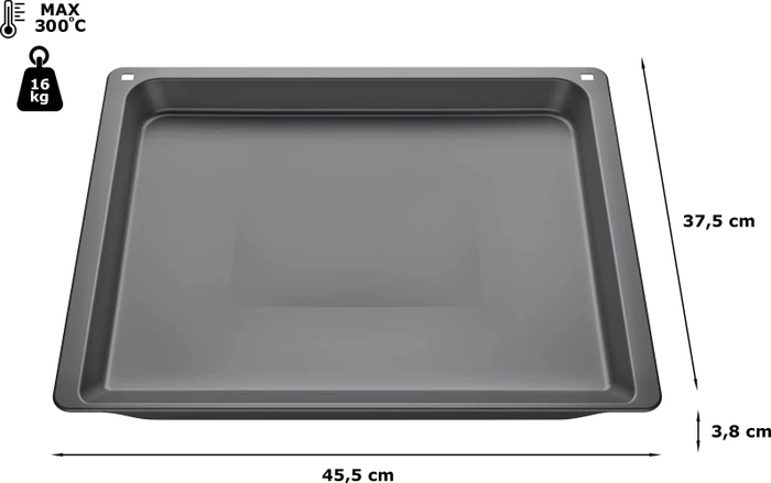 BSH Hausgeräte Universalpfanne 38x455x375mm anthrazit