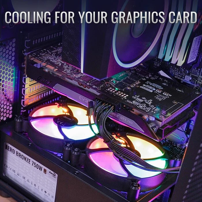 AeroCool Hive FRGB, inkl. 1x Lüfter, Glasfenster