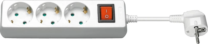 Wentronic Goobay Steckdosenleiste, 3-fach, 1.5m, weiß