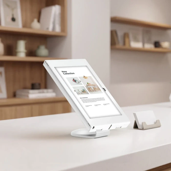 Compulocks iPad Kiosk, Counter Stand Core Apex Enclosure, Tablet-Stand für iPad Air M2/M3/M4 11", weiß
