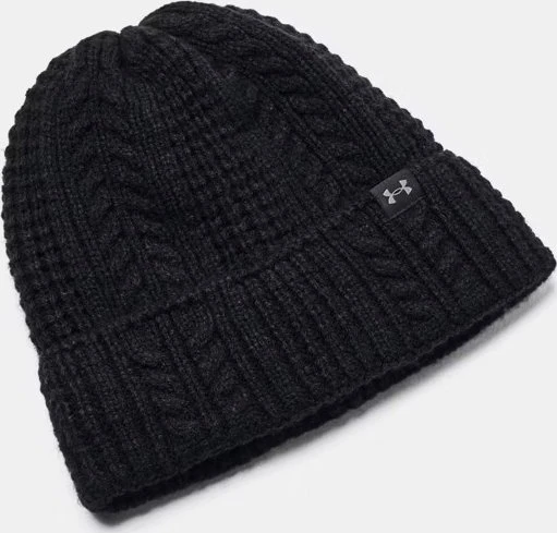 Under Armour Halftime Zopfstrick Mütze black/castlerock (Damen)