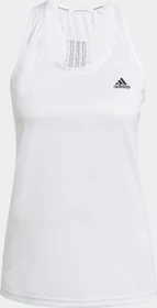 adidas Primeblue Designed 2 Move 3-Streifen Funktionsshirt ärmellos weiß/schwarz (Damen)