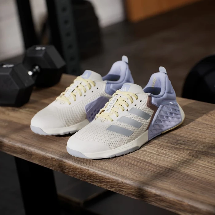 adidas Dropset 3 chalk white/halo silver/violet tone