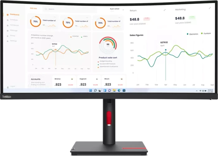 Lenovo ThinkVision T34w-30, 34"