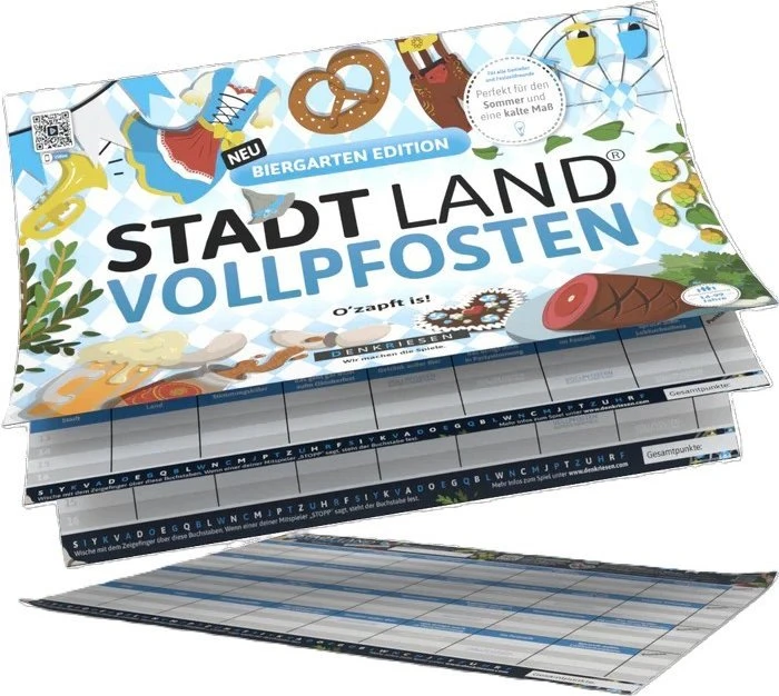 Stadt Land Vollpfosten - Biergarten Edition