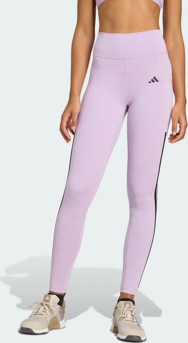 adidas Optime 3-Streifen Hose lang powder plum (Damen)