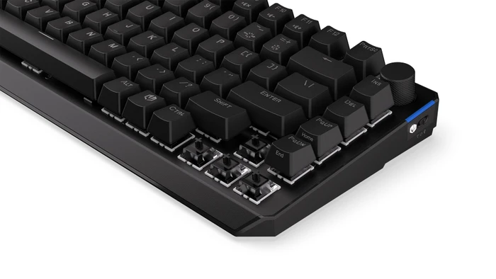 Endorfy Thock 75% Wireless, PBT, LEDs RGB, hot-swap, Black, Kailh Box BLACK, USB/Bluetooth, US