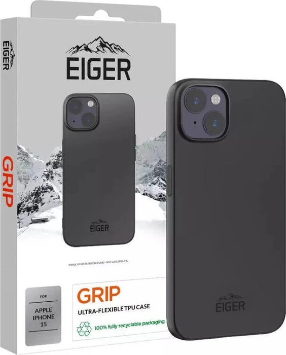 Eiger Grip Case für Apple iPhone 15 schwarz